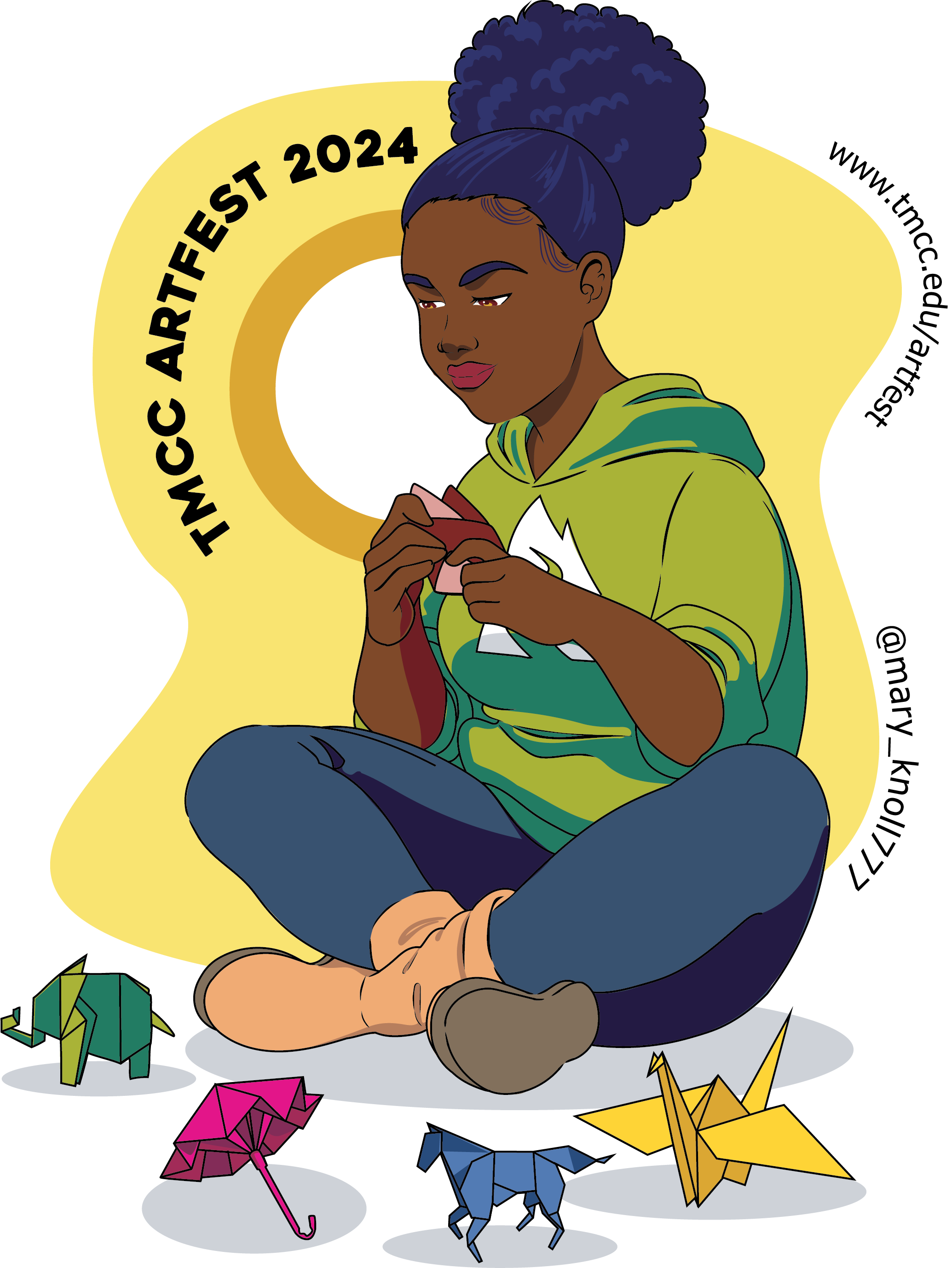 Sticker for Truckee Meadows Community College Liberal Arts Division hosting the Annual ArtFest to celebrate the Arts, learn about course offerings and career options.