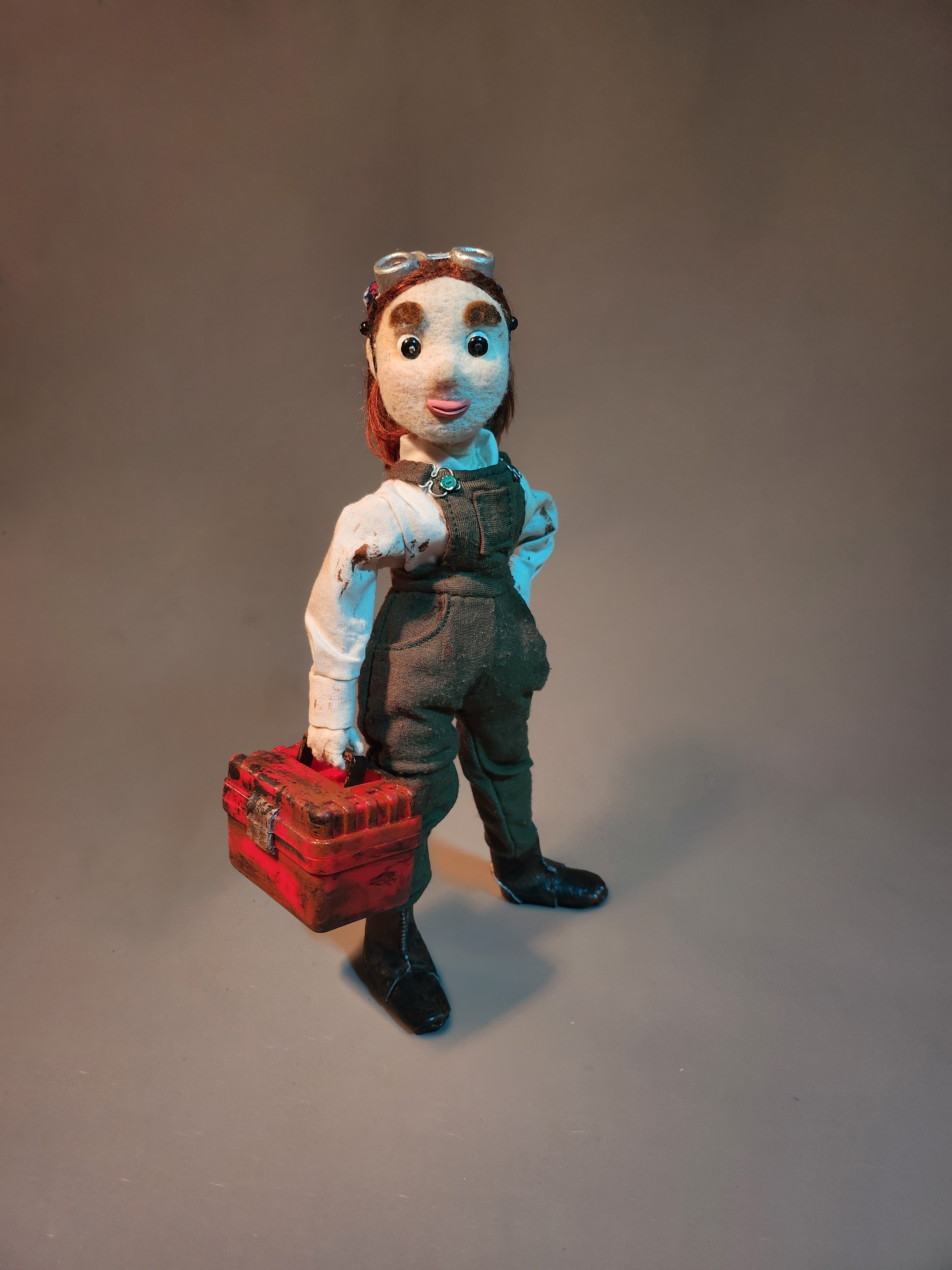 Marble stars in the short film Oasis as a mechanic that helped save a tarnished cyborg from dying in the desert. She's got sass and her tools to get her by in the dystopian world of Oasis.